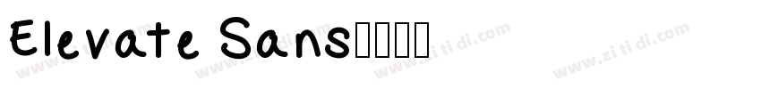 Elevate Sans字体转换